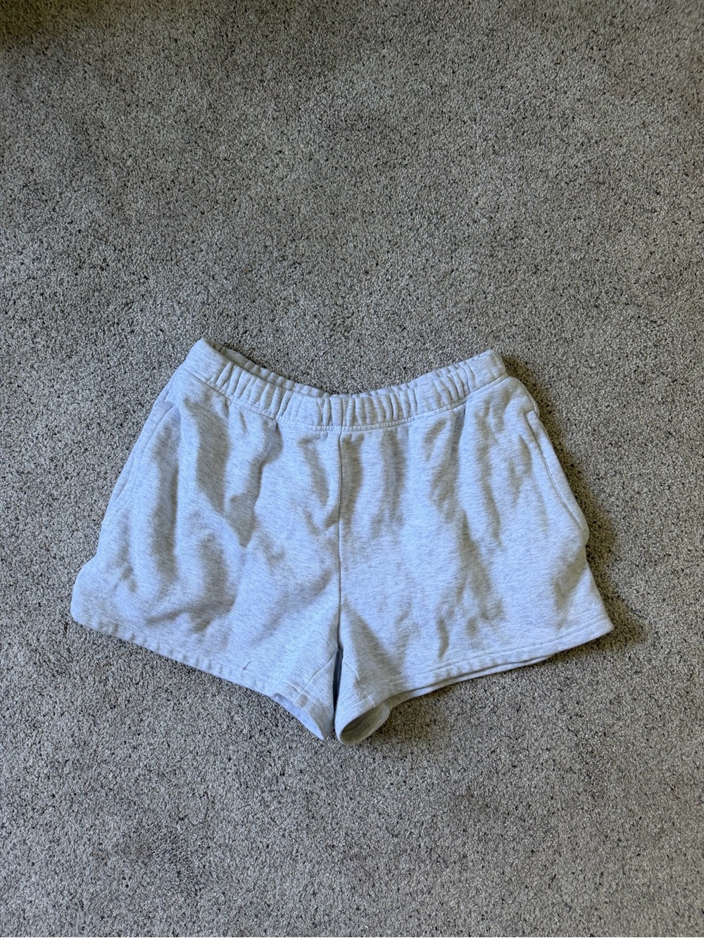 SKIMS Light Gray Athletic Lounge Shorts